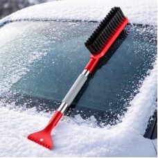 Скребок-щітка для автостекла 60 см BRUSH A-032 червоний — зручний інструмент для чистки скла