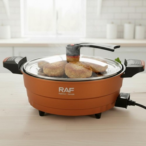 Электрическая кастрюля с крышкой 6л, 1350W, RAF R5428M