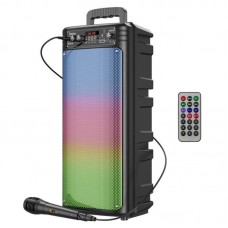 Портативна колонка з мікрофоном, 20 Вт, Bluetooth, 2200 мАг, Hoco BS52, Чорний