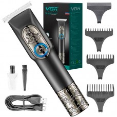Аккумуляторный триммер для стрижки, 3 насадки, от USB, VGR ProCut V-963