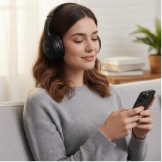 Бездротові навушники Bluetooth, AUX, 200 мАг, Hoco W40, Чорні