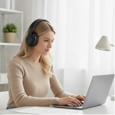 Бездротові навушники Hoco W45 Bluetooth 5.3 та AUX, 46 годин