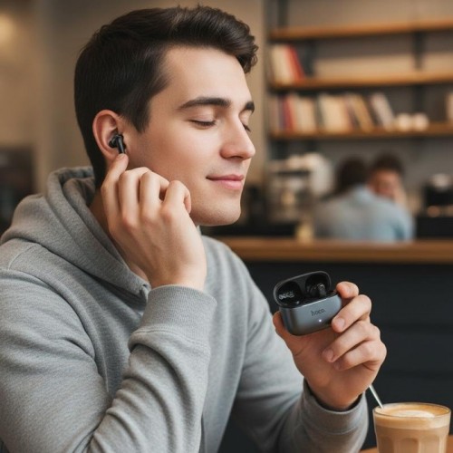 Бездротові навушники Bluetooth, ANC+ENC, AI переклад, Hoco EQ27 Fun Бездротові навушники Bluetooth, ANC+ENC, AI переклад, Hoco EQ27 Fun