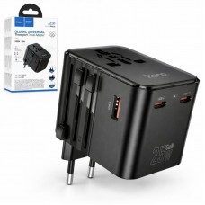 Универсальное зарядное устройство 2500W с двумя Type-C портами для всех стандартов вилок