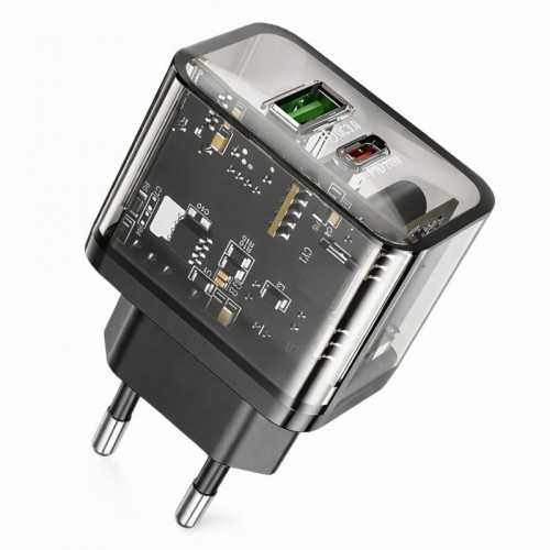 Сетевое зарядное устройство 20W, USB+Type-C, Hoco N34