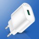 СЗУ адаптер 220V (18Вт), USB, HOCO C109A, Білий