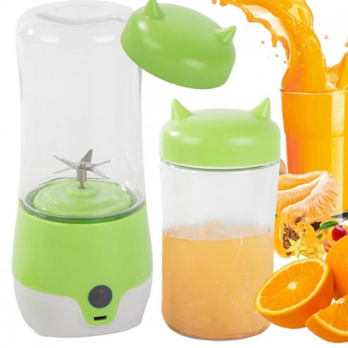 Портативний блендер 380 мл, від USB, Juice Cup DL-504, Зелений
