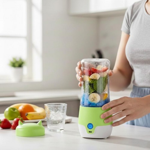Портативний блендер 380 мл, від USB, Juice Cup DL-504, Зелений