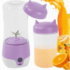 Портативний USB-блендер 380 мл Juice Cup DL-504 фіолетовий — купити з доставкою