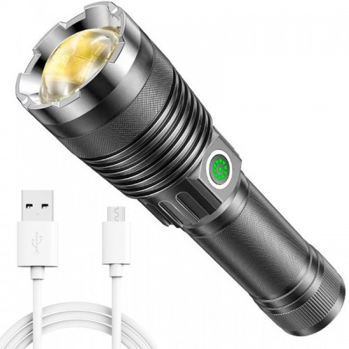 Ручний ліхтар акумуляторний 16,3см від USB Type C, BL-A92GT100