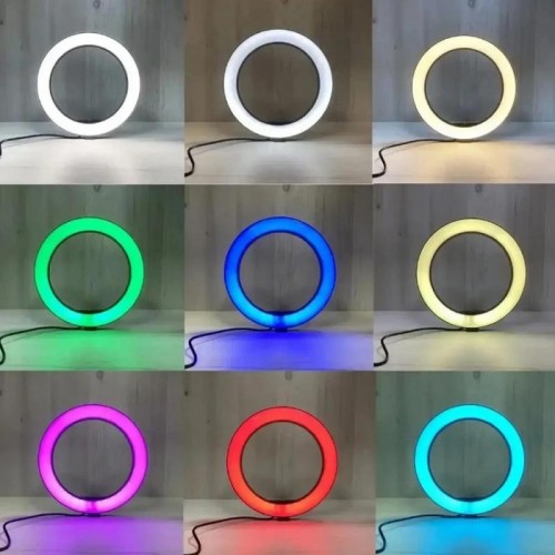 Кольцевая лампа RGB, 30см, от USB + пульт, LJJ-30 Кольцевая лампа RGB, 30см, от USB + пульт, LJJ-30