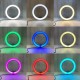 Кольцевая лампа RGB, 30см, от USB + пульт, LJJ-30