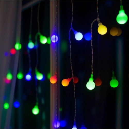 Гирлянда Шарики от сети, 3м, 100LED, Разноцветный