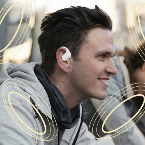 Бездротові Bluetooth навушники з мікрофоном та кейсом Q11, Білий