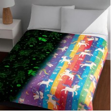 Світний плед Magic Blanket 150х200см райдужний зі світінням