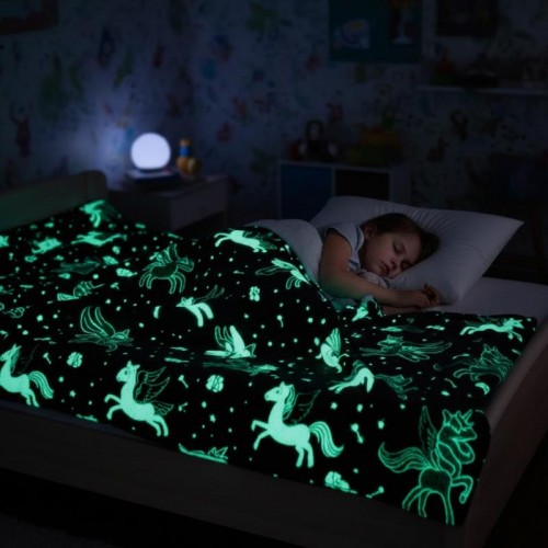 Світний плед 150х200 см Magic Blanket, Райдужний Світний плед 150х200 см Magic Blanket, Райдужний
