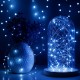 Гірлянда Роса від USB, 5 м, 50 LED + пульт, Блакитний