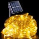 Гирлянда Дюралайт на солнечной батарее, 20м, 200LED, Теплый белый