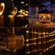 Гирлянда Дюралайт на солнечной батарее, 20м, 200LED, Теплый белый