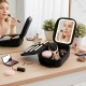 Косметичка органайзер з LED дзеркалом, USB, 23х13х8 см, Чорна