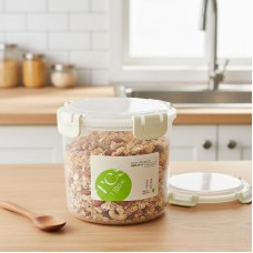 Герметичний контейнер для їжі FRESH 1,1 л із зажимами, 13х13 см