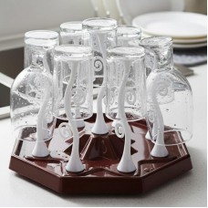 Складна сушарка для склянок на 9 шт, 26.5x26.5x14.5 см, Cup Holder