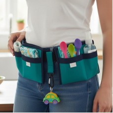 Органайзер на пояс для мам до 112 см, 4 кишені, Waist Diaper Bag