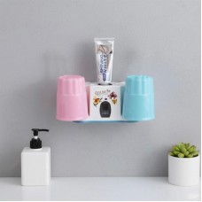 Дозатор для зубної пасти + 2 склянки, Vacuum Automatic Toothpaste