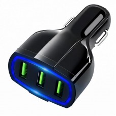 Автомобільне зарядне пристрій 10,5Вт, 2,5A, 3xUSB ADL-AK5 – швидка зарядка трьох гаджетів одночасно