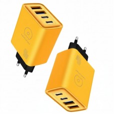 Мережевий адаптер WUW-C212 220В 48Вт з 4 портами USB та Type-C