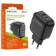 Зарядное устройство 220В, 3А, 18Вт, USBx1, Type-C, Borofone Premium BA46A