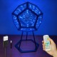Світлодіодний 3D нічник Додекаедр, USB, 7 режимів + пульт ДУ
