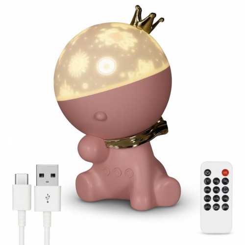 Ночник проектор от USB, 12 слайдов + пульт ДУ, 19,8х13,2 см