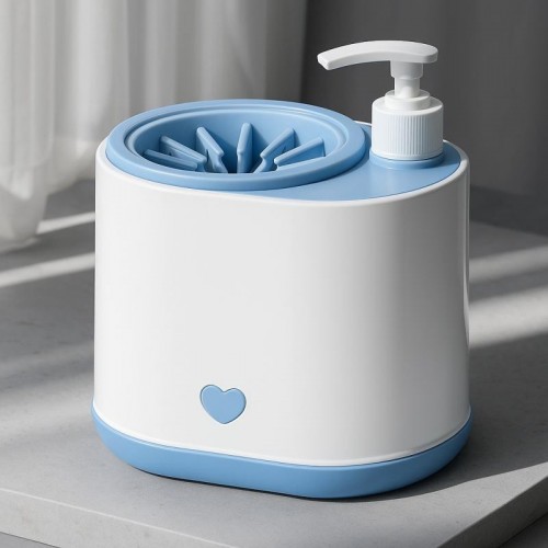 Лапомойка автоматическая Pet Foot Washing Cup, от сети, Голубая Лапомойка автоматическая Pet Foot Washing Cup, от сети, Голубая