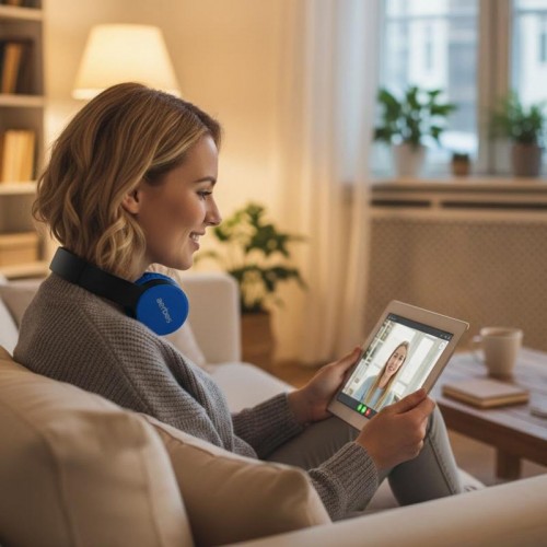 Беспроводные наушники Bluetooth с микрофоном, Aerbes AB-EJ16, Синий Беспроводные наушники Bluetooth с микрофоном, Aerbes AB-EJ16, Синий