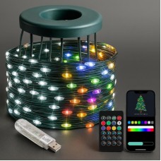 Гірлянда Кінський хвіст від USB, 2,5 м, 250LED + пульт, Різнокольорова