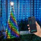Гірлянда Кінський хвіст від USB, 2,5 м, 250LED + пульт, Різнокольорова