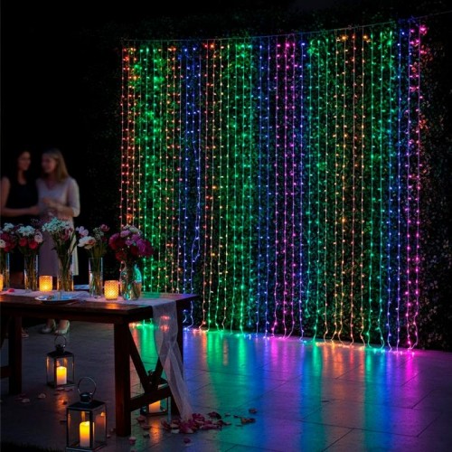 Гірлянда «Водоспад» від мережі 2х2M, 168LED, Мікс