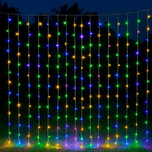 Гирлянда от сети «Водопад» 3х2м, 220LED, Микс