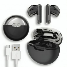 Бездротові навушники Bluetooth, 180 мАг, USB, TWS AKZ-S27, Чорні