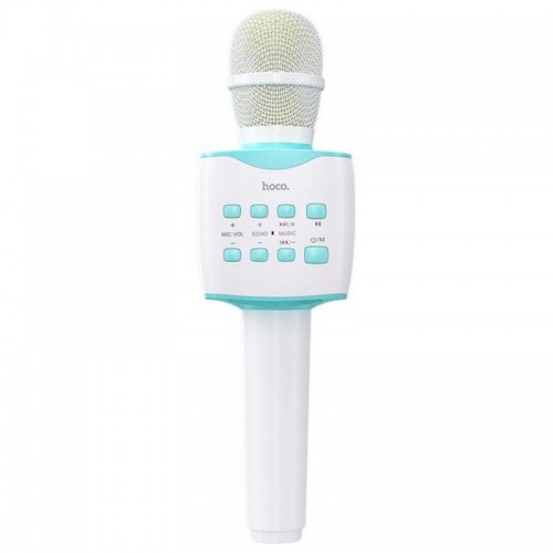 Мікрофон із караоке, Bluetooth, AUX, 1200 мА·год, Hoco BK5 Cantando, Блакитний