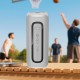 Портативна колонка з Bluetooth, USB, AUX, 1200 мАч, Hoco HC36, Сірий
