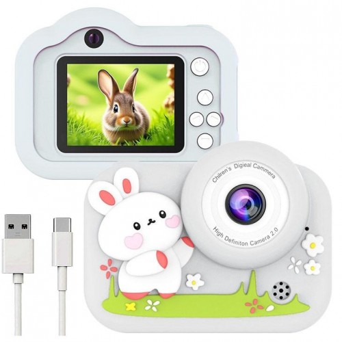 Детский фотоаппарат 2.0, FullHD, зум 10×, M03, Белый