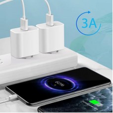 Мережевий зарядний пристрій 1xUSB + кабель Lightning, APD-027