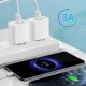Сетевое зарядное устройство 1xUSB + кабель Lightning , APD-027