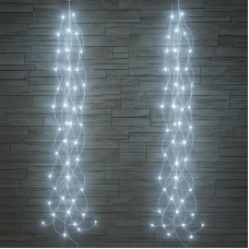 USB гирлянда Конский хвост 2м 200 LED белая, 20 нитей