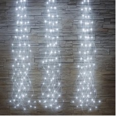 Гірлянда Конський хвіст USB 2м 30 ниток 200 LED біла