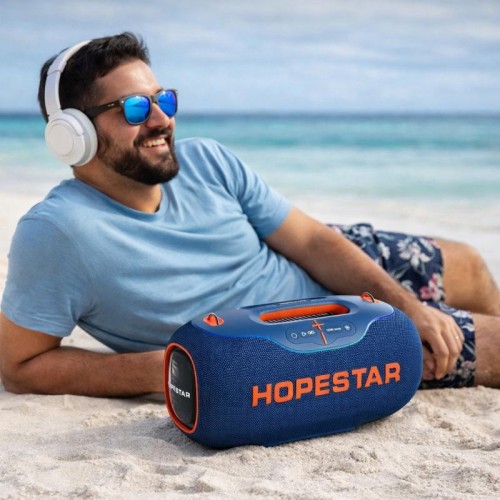 Портативна Bluetooth колонка, від USB, 350 Вт, Hopestar A80, Синій Портативна Bluetooth колонка, від USB, 350 Вт, Hopestar A80, Синій