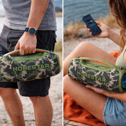 Портативна Bluetooth колонка, від USB, 100 Вт, Hopestar A60, Зелений Портативна Bluetooth колонка, від USB, 100 Вт, Hopestar A60, Зелений