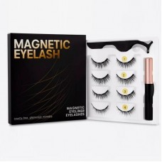 Магнитные ресницы накладные 4 пары + подводка и пинцет Magnetic lashes